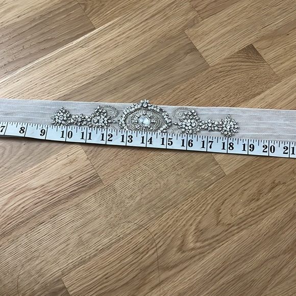New erin cole bridal embellished mesh organza belt main image 7